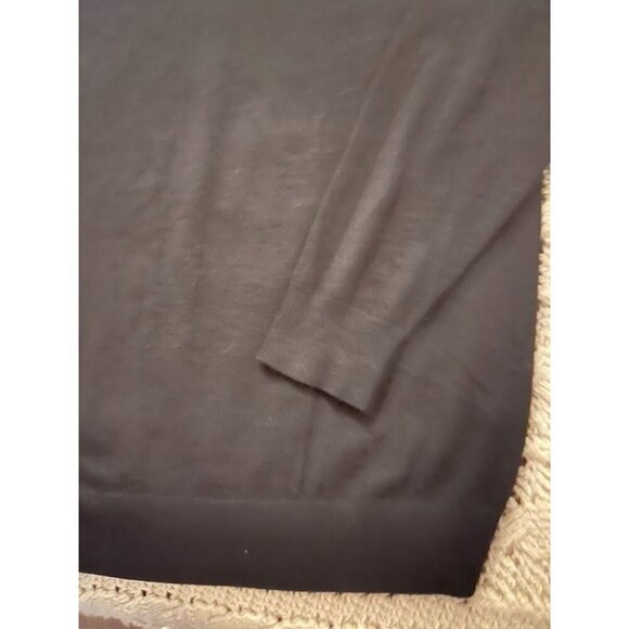 G.H. Bass & Co.‎ 100% WOOL BODY Mens SZ L BLACK  V-Neck Sweater - Picture 2 of 11